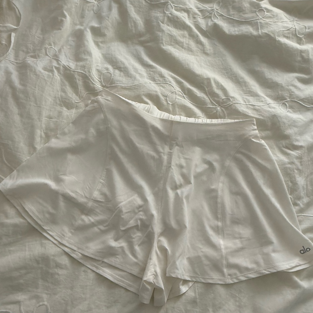 Alo White Athletic Shorts